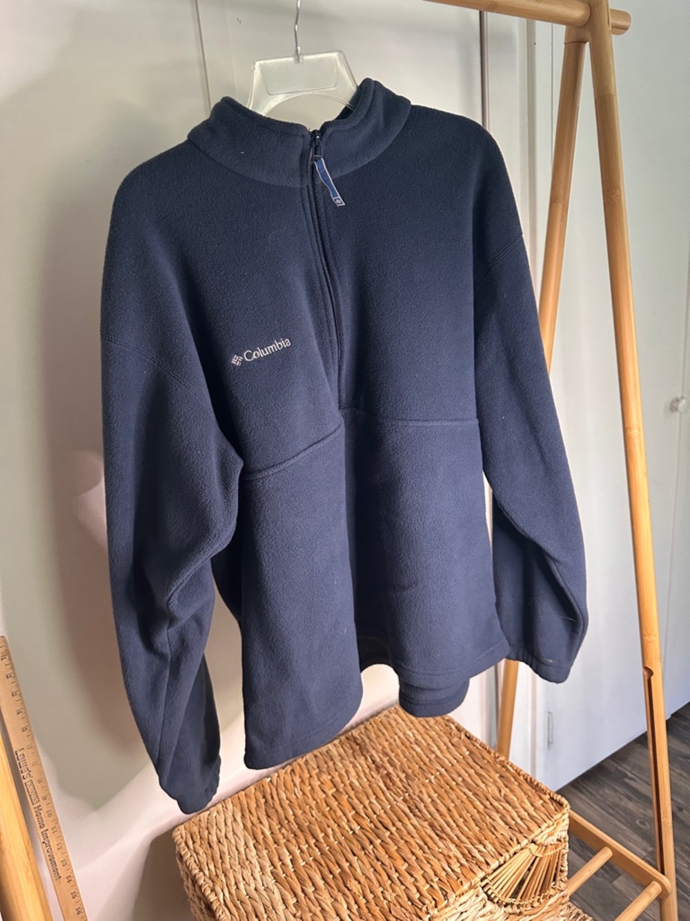 Columbia Dark Navy Half-Zip Fleece‎ Pullover